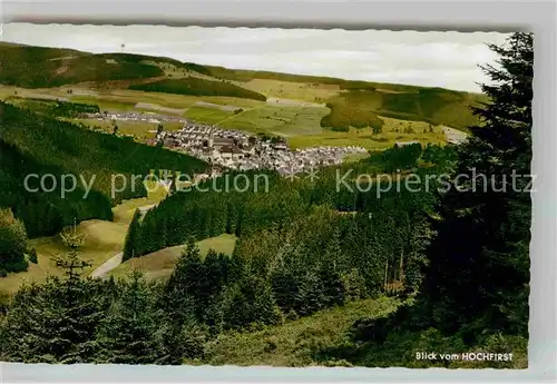 AK / Ansichtskarte Neustadt Schwarzwald Panorama Blick vom Hochfirst