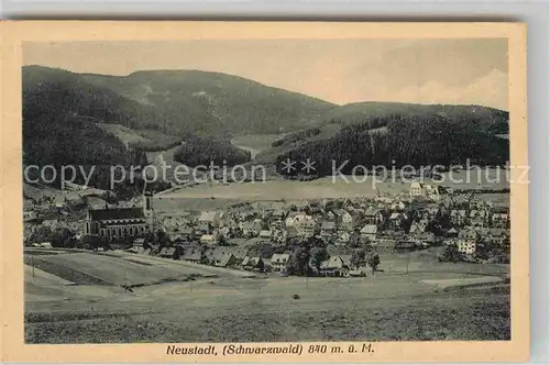 AK / Ansichtskarte Neustadt Schwarzwald Panorama Muenster