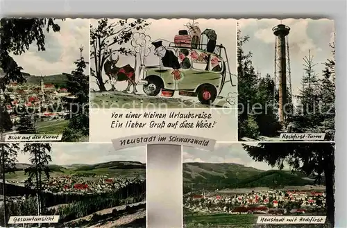 AK / Ansichtskarte Neustadt Schwarzwald Hochfirst Turm Panorama 