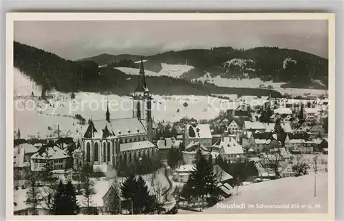 AK / Ansichtskarte Neustadt Schwarzwald Muenster Winter
