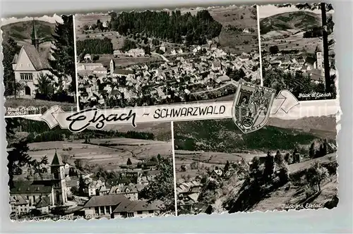 AK / Ansichtskarte Elzach Neun Linden Kapelle Schule Kirche Panorama Kat. Elzach