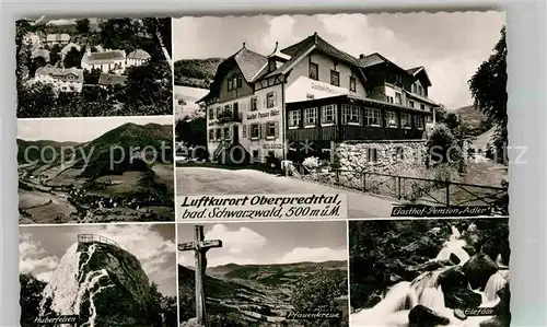 AK / Ansichtskarte Oberprechtal Gasthaus Pension Adler Huberfelsen Pfauenkreuz Elzfaelle Kat. Elzach