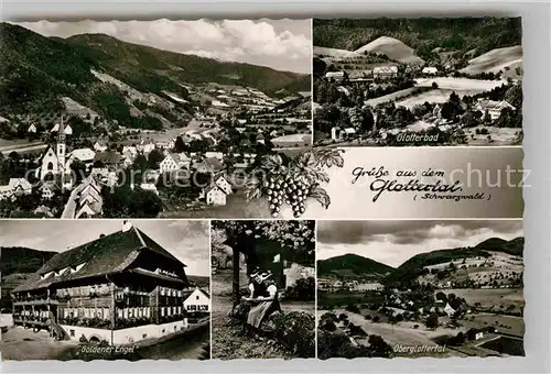 AK / Ansichtskarte Glottertal Glotterbad Goldener Engel Panorama Kat. Glottertal Schwarzwald