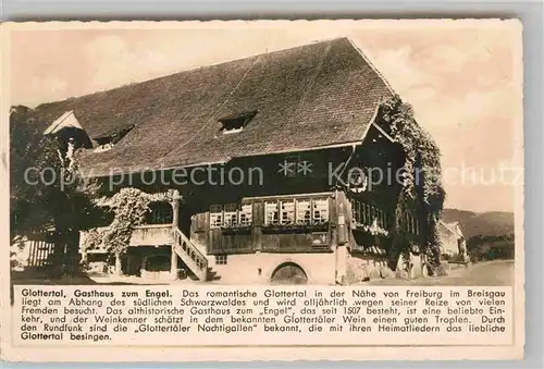 AK / Ansichtskarte Glottertal Gasthaus Engel Kat. Glottertal Schwarzwald