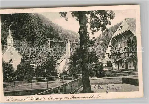 AK / Ansichtskarte Ravennaschlucht Hoellsteig Kirche Sternen Kat. Hinterzarten