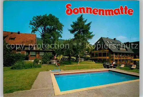 AK / Ansichtskarte Titisee Gasthaus Sonnenmatte Pool Kat. Titisee Neustadt