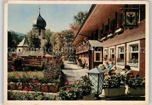 AK / Ansichtskarte Hinterzarten Hotel Adler Kirche Kat. Hinterzarten