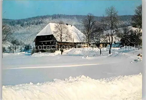 AK / Ansichtskarte Langenordnach Gasthaus Hirschen Winter Kat. Titisee Neustadt