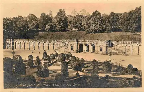 AK / Ansichtskarte Coburg Schlossplatz Arcaden Veste Kat. Coburg