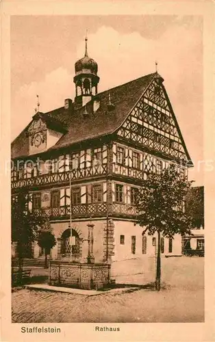 AK / Ansichtskarte Staffelstein Rathaus Fachwerk Kat. Bad Staffelstein