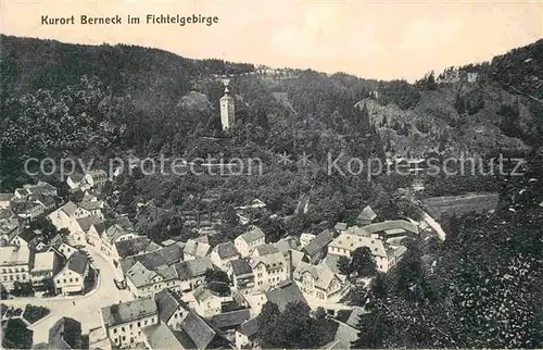 AK / Ansichtskarte Berneck Fichtelgebirge Panorama Burg Kat. Bad Berneck