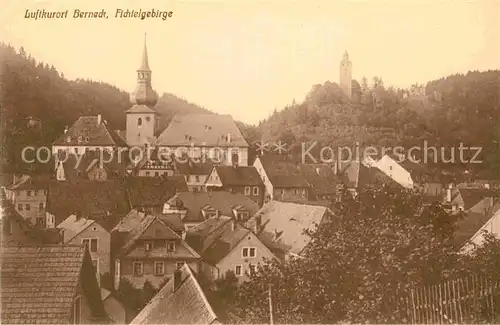 AK / Ansichtskarte Berneck Fichtelgebirge Kirche Burg Panorama Kat. Bad Berneck