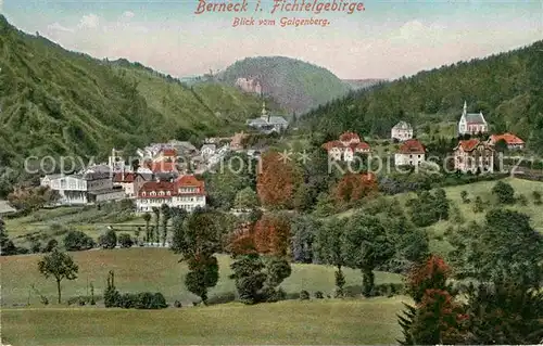 AK / Ansichtskarte Berneck Fichtelgebirge Panorama Kirche Burg Kat. Bad Berneck