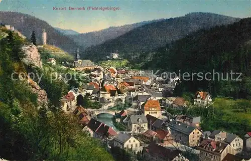 AK / Ansichtskarte Berneck Fichtelgebirge Panorama Kirche Burg Kat. Bad Berneck