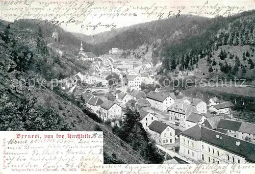 AK / Ansichtskarte Berneck Fichtelgebirge Blick von Kirchleite Kat. Bad Berneck