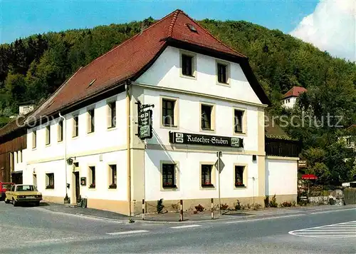 AK / Ansichtskarte Berneck Fichtelgebirge Pension Kutscherstuben Kat. Bad Berneck