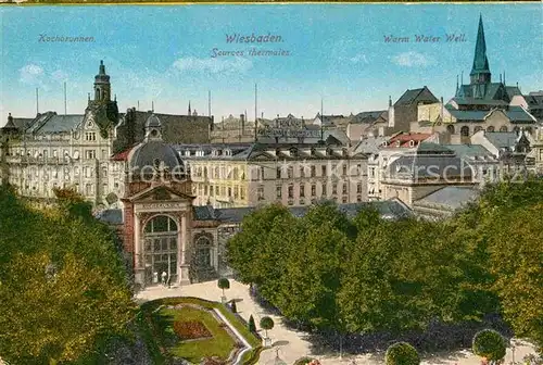 AK / Ansichtskarte Wiesbaden Kochbrunnen  Kat. Wiesbaden