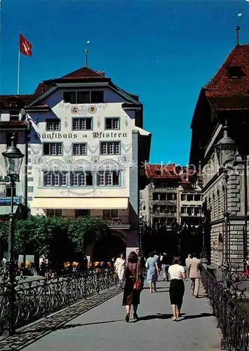 AK / Ansichtskarte Luzern LU Zunfthaus zu Pfistern Restaurants  Kat. Luzern