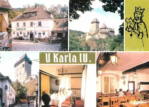 AK / Ansichtskarte Beroun Restaurace u Karla IV Kat. Beraun