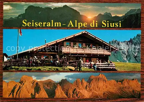 AK / Ansichtskarte Seiser Alm Laurinhuette  Kat. Seis am Schlern Kastelruth Suedtirol