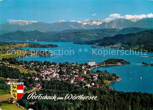 AK / Ansichtskarte Poertschach Woerthersee mit Karawanken  Kat. Poertschach Woerther See Kaernten