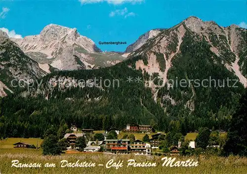 AK / Ansichtskarte Ramsau Dachstein Steiermark Cafe Pension Hotel Martin Kat. Ramsau am Dachstein