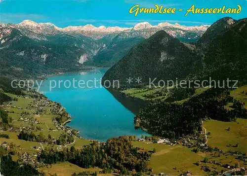AK / Ansichtskarte Grundlsee Steiermark Fliegeraufnahme Seepartie Kat. Grundlsee