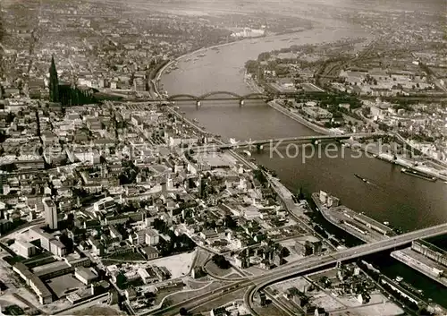 AK / Ansichtskarte Koeln Rhein Fliegeraufnahme Kat. Koeln