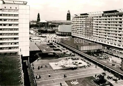 AK / Ansichtskarte Dresden Blick auf die Prager Strasse Kat. Dresden Elbe