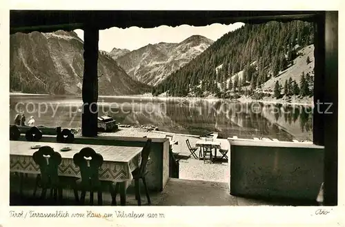 AK / Ansichtskarte Tannheim Tirol Blick von der Terrasse der Alpengaststaette Kat. Tannheim