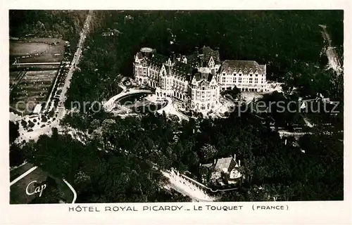 AK / Ansichtskarte Le Touquet Fliegeraufnahme Hotel Royal Picardy Kat. 
