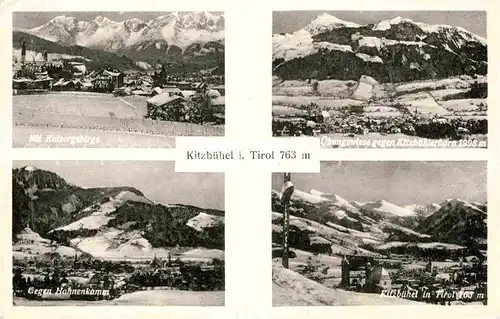 AK / Ansichtskarte Kitzbuehel Tirol Kaisergebierge Hahnenkamm uebungswiese Kitzbuehlerhorn Kat. Kitzbuehel