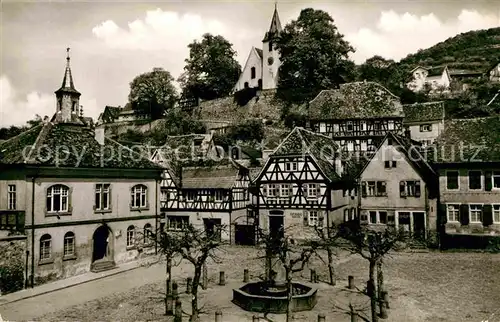 AK / Ansichtskarte Zwingenberg Bergstrasse Marktplatz Kat. Zwingenberg