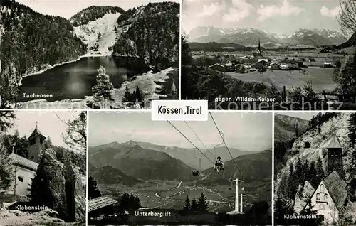 AK / Ansichtskarte Koessen Tirol Unterberglift Wilder Kaiser Taubensee Kat. Koessen