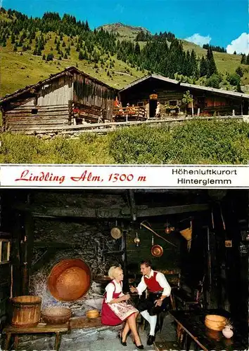 AK / Ansichtskarte Hinterglemm Saalbach Lindling Alm 