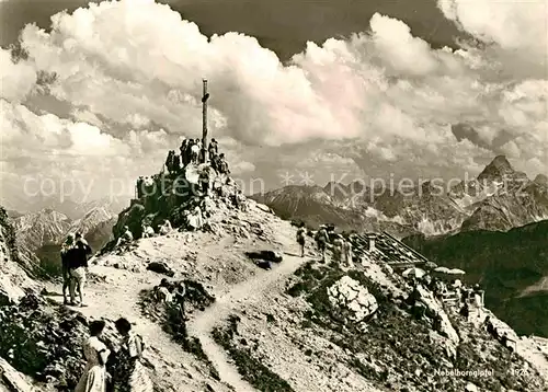 AK / Ansichtskarte Nebelhorn Gipfelblick Kat. Oberstdorf