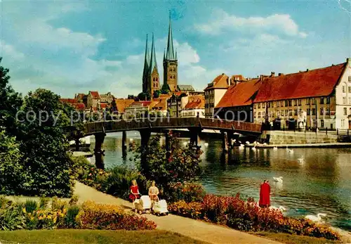 AK / Ansichtskarte Luebeck Blick vom Malerwinkel Kat. Luebeck