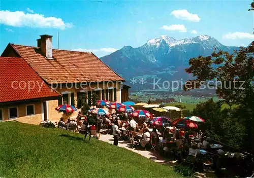 AK / Ansichtskarte Berchtesgaden Berggaststaette Soeldenkoepfl Terrasse Kat. Berchtesgaden