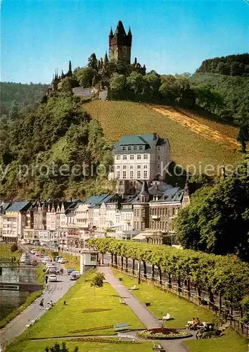AK / Ansichtskarte Cochem Mosel Teilansicht mit Schloss Kat. Cochem