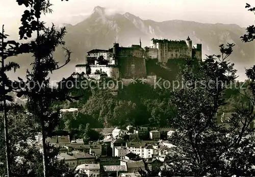 AK / Ansichtskarte Salzburg Oesterreich Festung Hohensalzburg mit Untersberg Kat. Salzburg