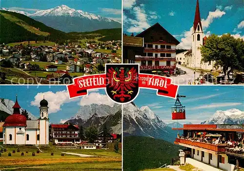 AK / Ansichtskarte Seefeld Tirol mit Hocheder Seefelder Kirche Seekirchl Rosshuette Kat. Seefeld in Tirol