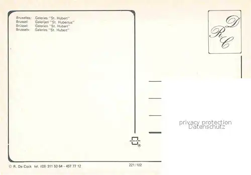 AK / Ansichtskarte Bruxelles Bruessel Galeries St Hubert Kat. 