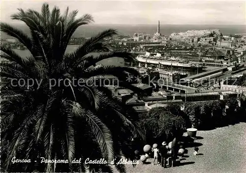 AK / Ansichtskarte Genova Genua Liguria Panorama dal Castello d Albertis Kat. Genova