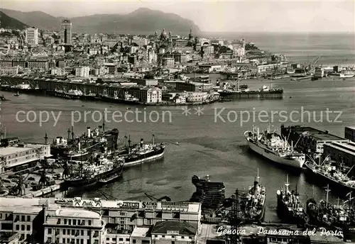 AK / Ansichtskarte Genova Genua Liguria Panorama e porto Kat. Genova