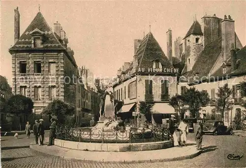 AK / Ansichtskarte Dijon Cote d Or Place des Cordeliers Maison du XV siecle et Monument de Piron Kat. Dijon