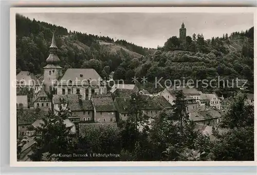 AK / Ansichtskarte Berneck Fichtelgebirge Kirche Burg Kat. Bad Berneck