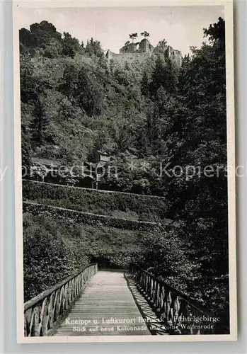 AK / Ansichtskarte Berneck Fichtelgebirge Kolonnade Ruine Wallenrode Kat. Bad Berneck