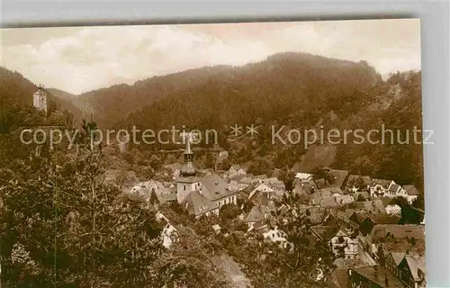 AK / Ansichtskarte Berneck Fichtelgebirge Kirche Burg Kat. Bad Berneck