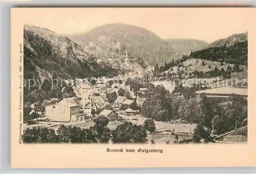 AK / Ansichtskarte Berneck Fichtelgebirge Blick vom Galgenberg Kat. Bad Berneck