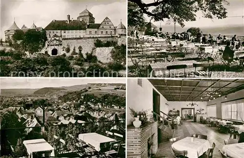 AK / Ansichtskarte Kronach Oberfranken Festung Festungsgaststaetten Terrasse Gastraum Kat. Kronach
